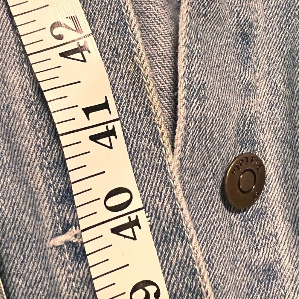 Denim Jacket with Embroidered Back - Picture 15 of 16